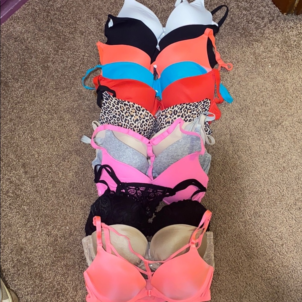 Pink bras
